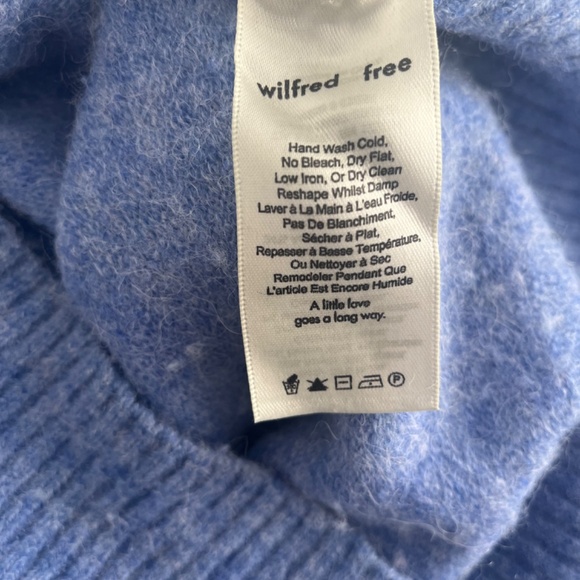 Aritzia (Wilfred Free) - Eisha Sweater Dress in Blue: Women's Size S - Picture 7 of 7